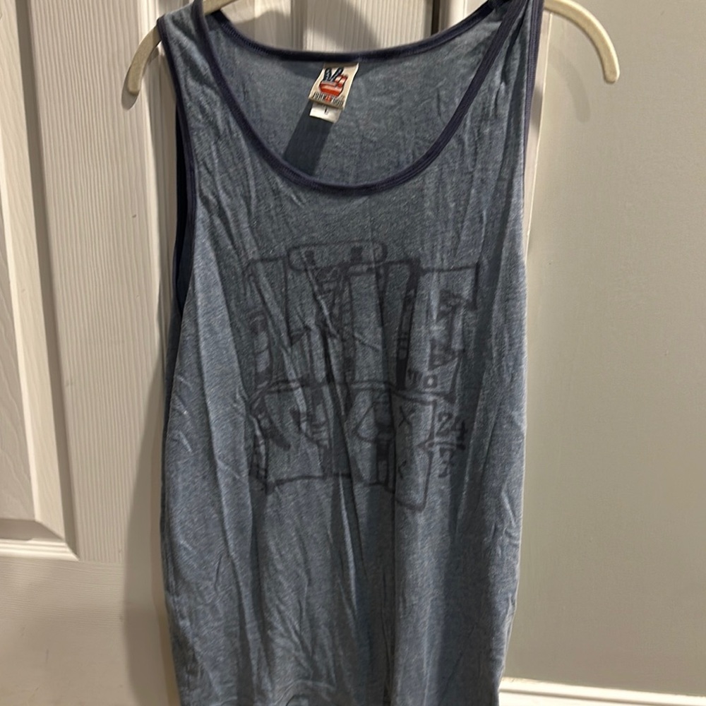 Life is Good Blue Tank Top